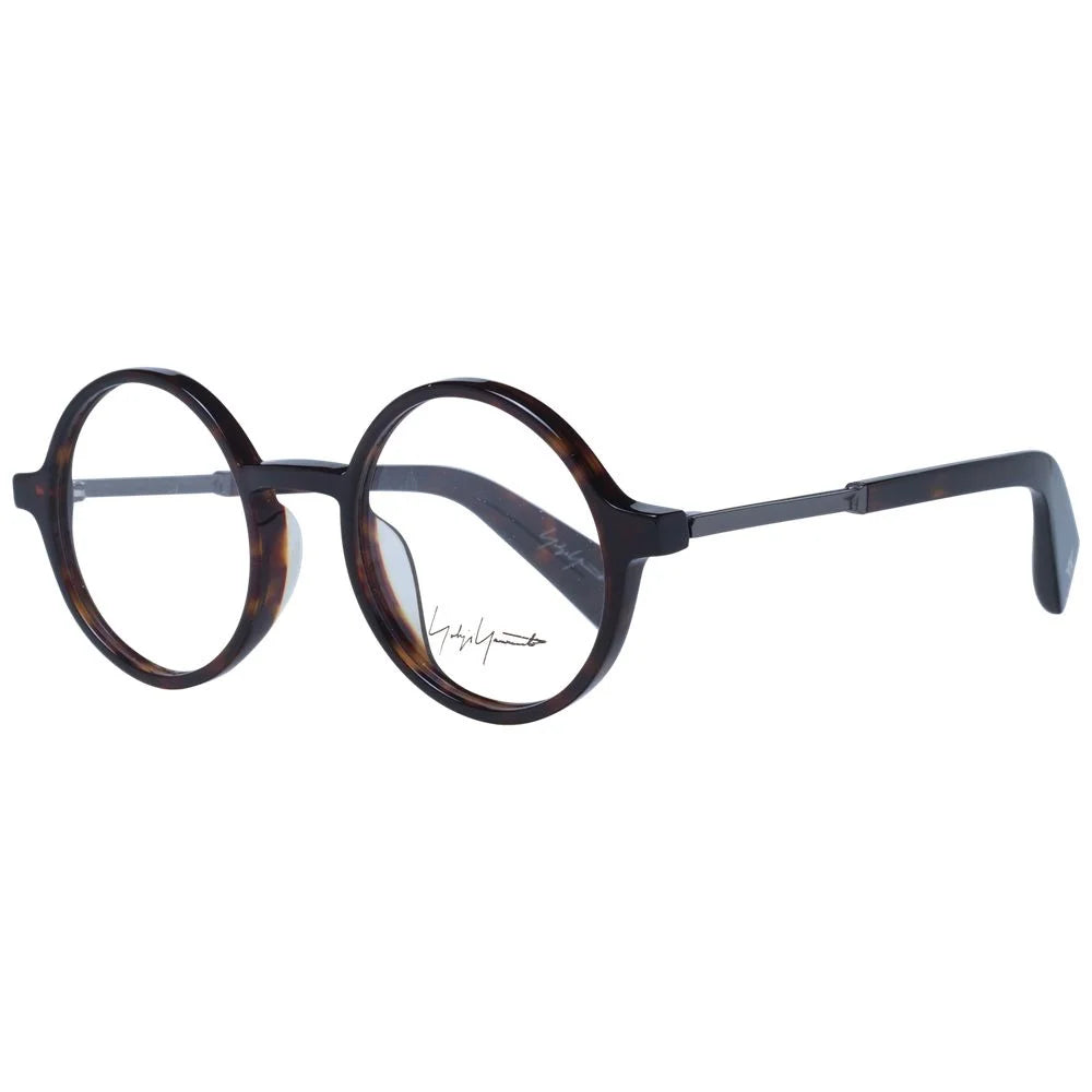 Yohji Yamamoto Brown Unisex Glasses Frame - Eyeglasses