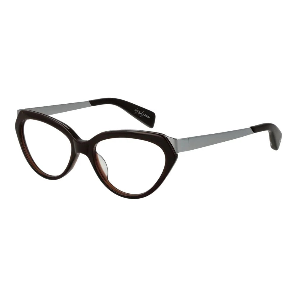 Yohji Yamamoto Brown Unisex Glasses Frame - Eyeglasses