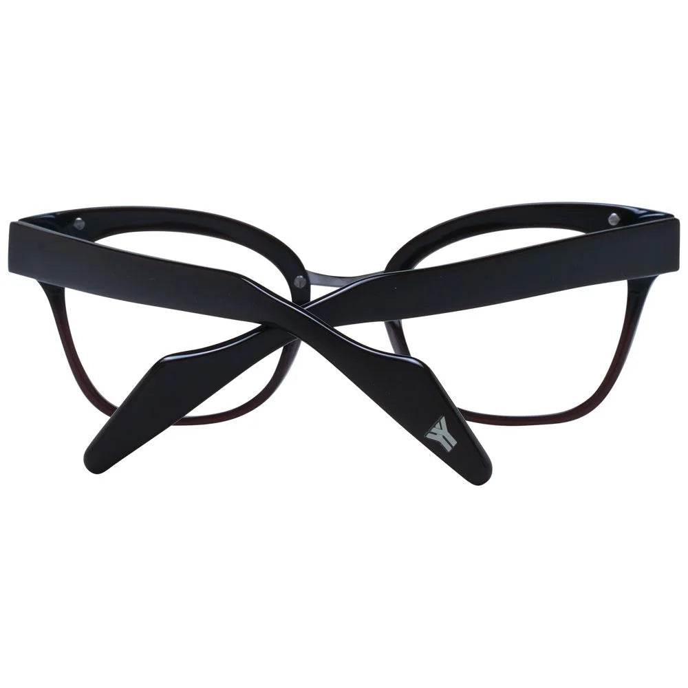 Yohji Yamamoto Brown Unisex Glasses Frame - Eyeglasses