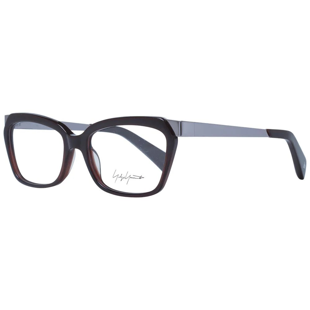 Yohji Yamamoto Brown Unisex Glasses Frame - Eyeglasses
