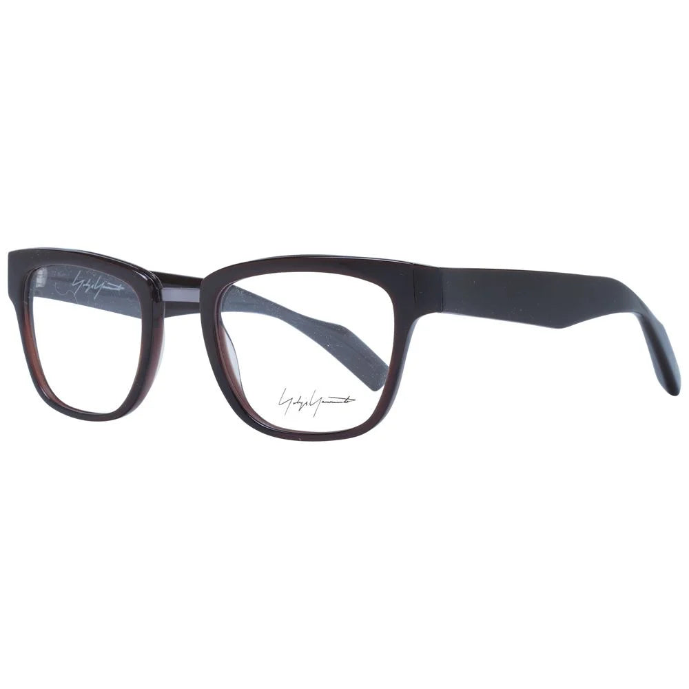 Yohji Yamamoto Brown Unisex Glasses Frame - Eyeglasses