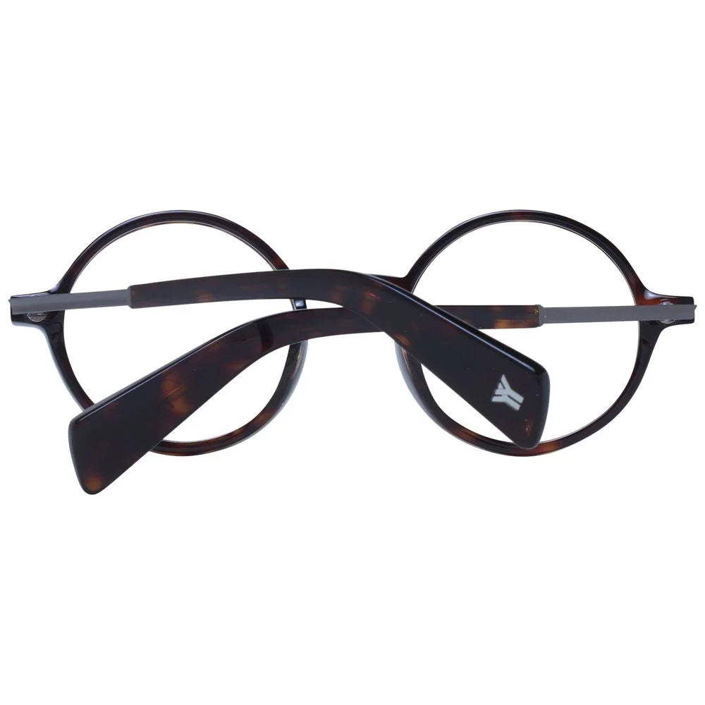 Yohji Yamamoto Brown Unisex Glasses Frame - Eyeglasses