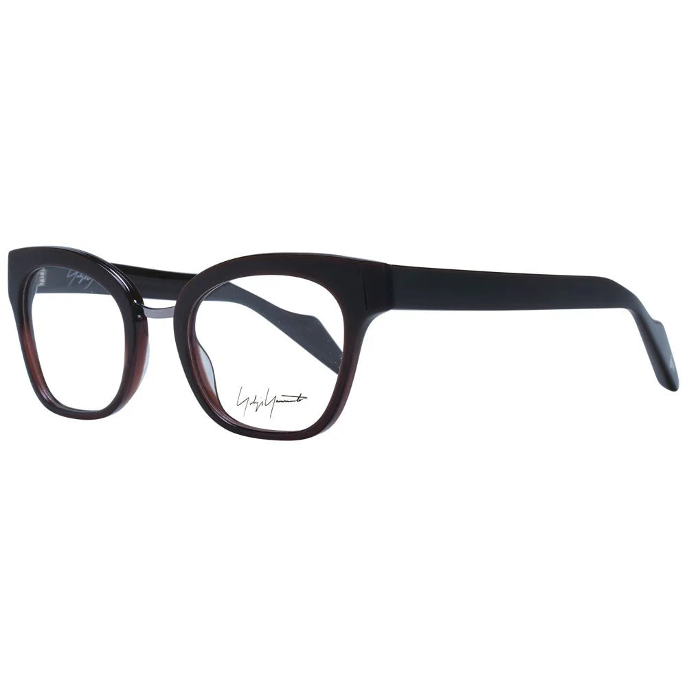 Yohji Yamamoto Brown Unisex Glasses Frame - Eyeglasses