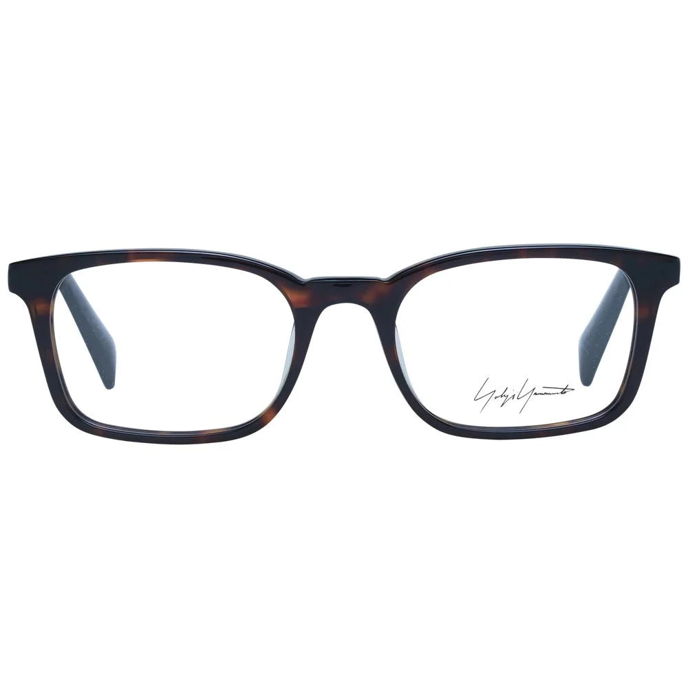 Yohji Yamamoto Brown Unisex Glasses Frame - Eyeglasses