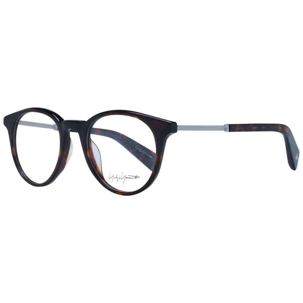Yohji Yamamoto Brown Unisex Glasses Frame - Eyeglasses
