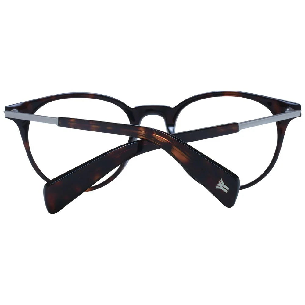 Yohji Yamamoto Brown Unisex Glasses Frame - Eyeglasses