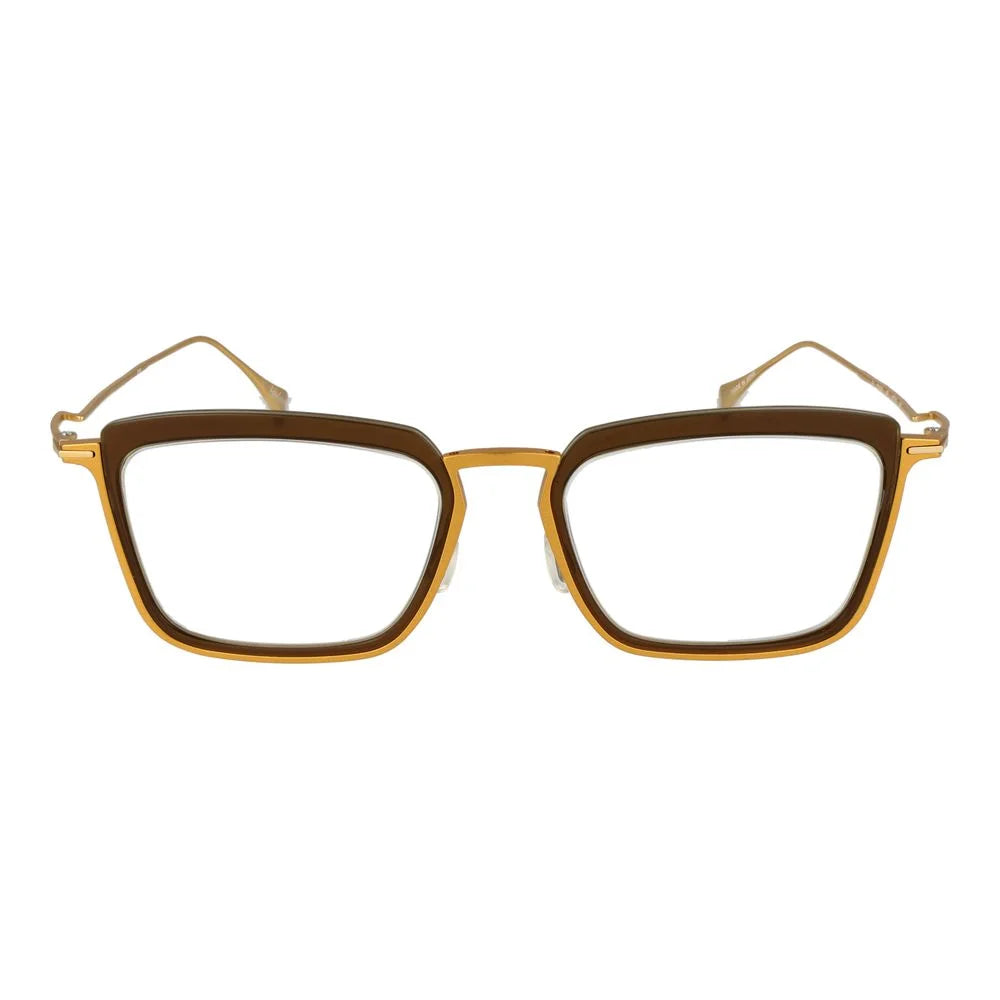 Yohji Yamamoto Gold Women Glasses Frame - Eyeglasses