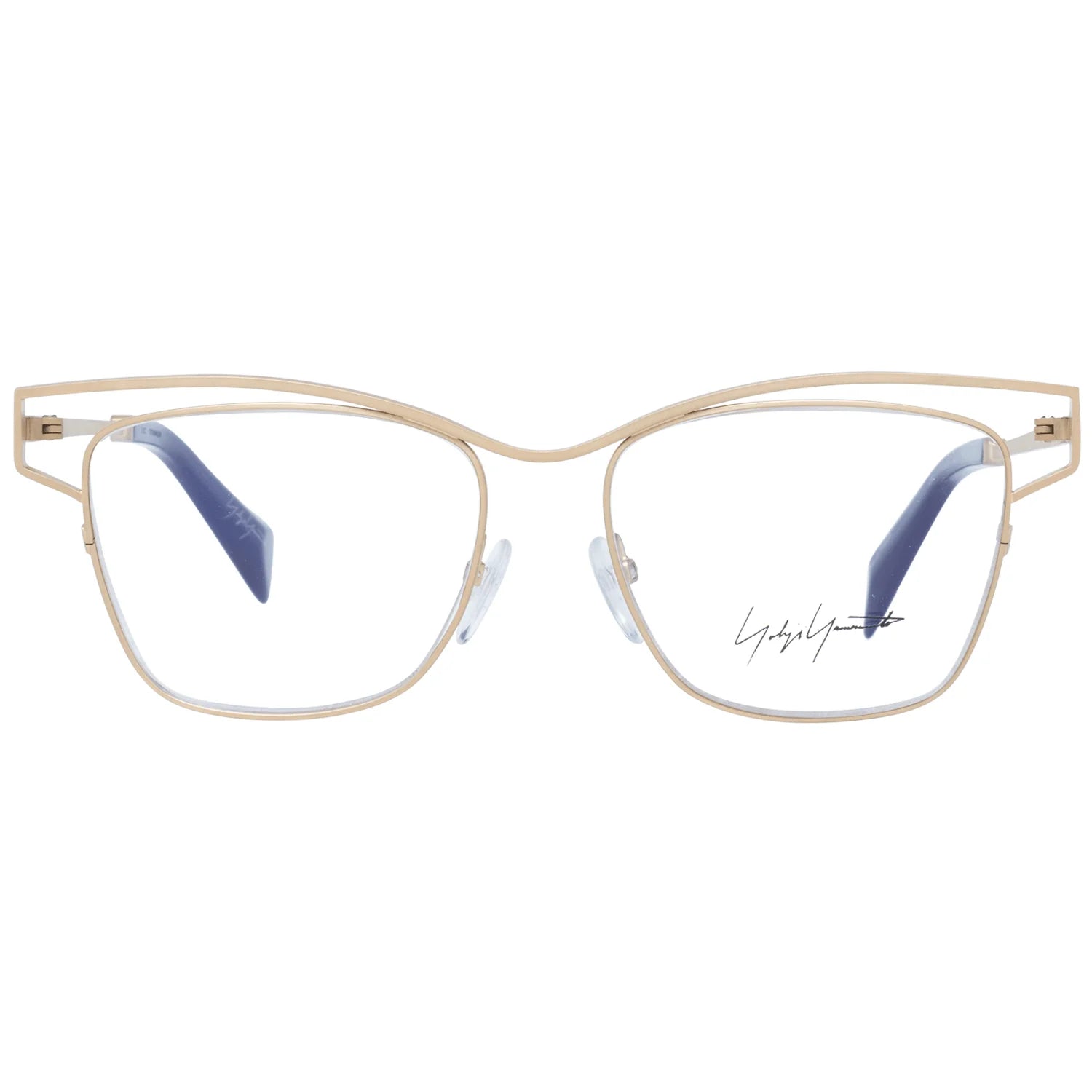 Yohji Yamamoto Gold Women Glasses Frame - Eyeglasses