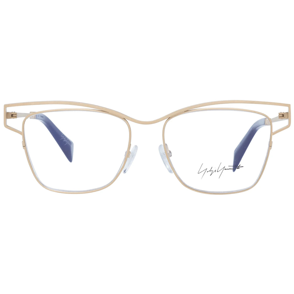 Yohji Yamamoto Gold Women Glasses Frame - Eyeglasses