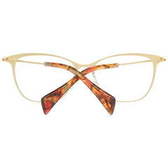 Yohji Yamamoto Gold Women Glasses Frame - Eyeglasses