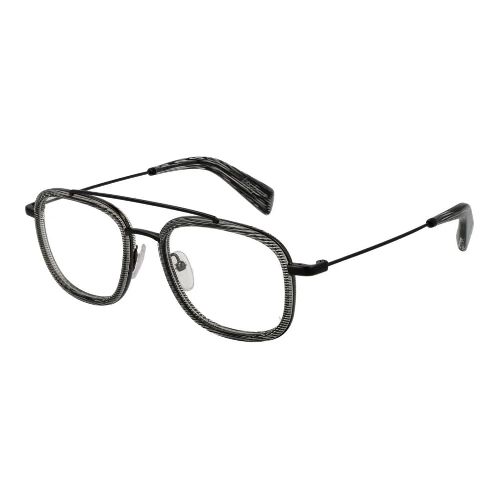 Yohji Yamamoto Gray Unisex Glasses Frame - Eyeglasses