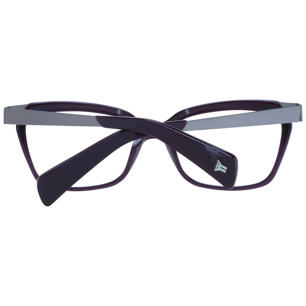 Yohji Yamamoto Purple Unisex Glasses Frame - Eyeglasses