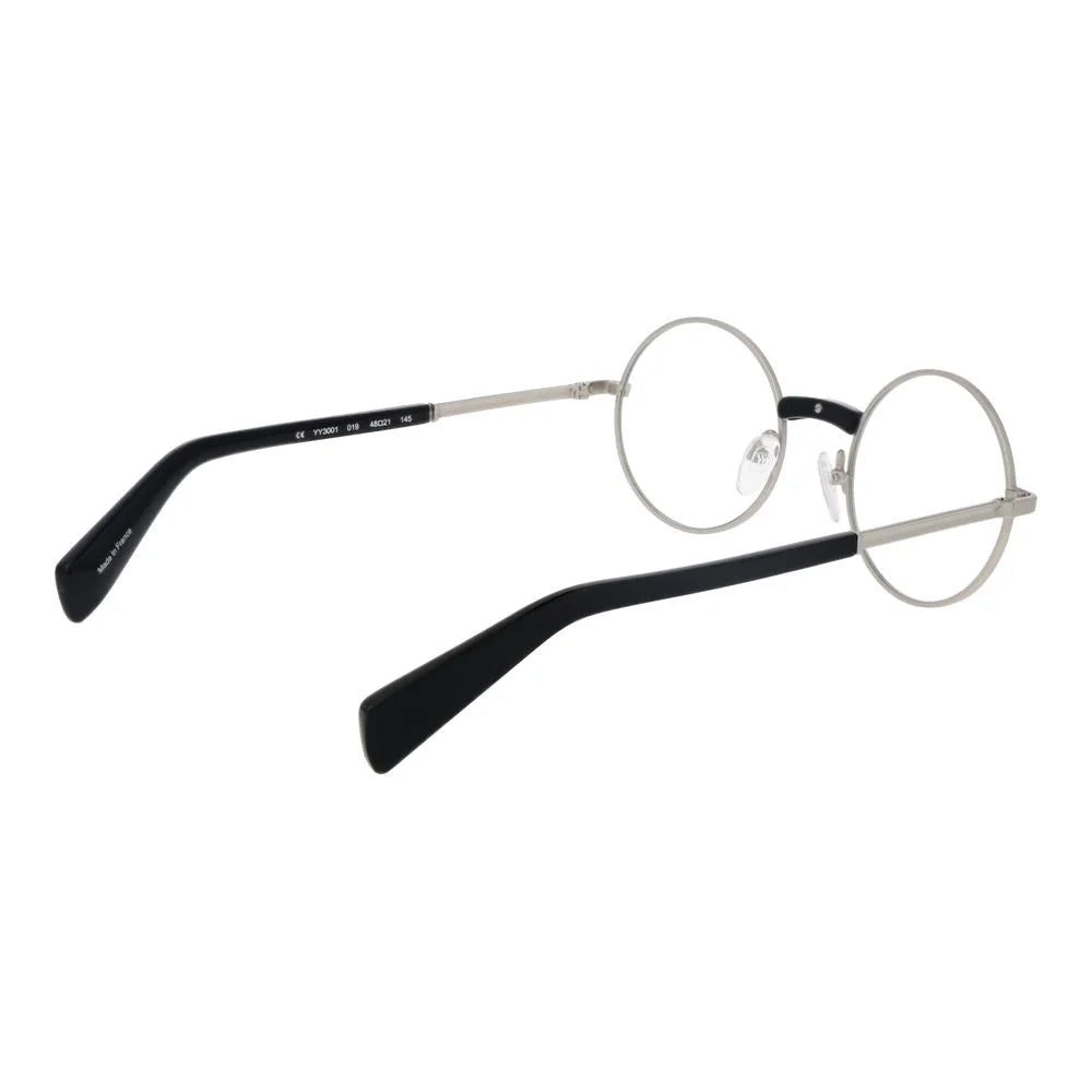 Yohji Yamamoto Silver Men Glasses Frame - Eyeglasses