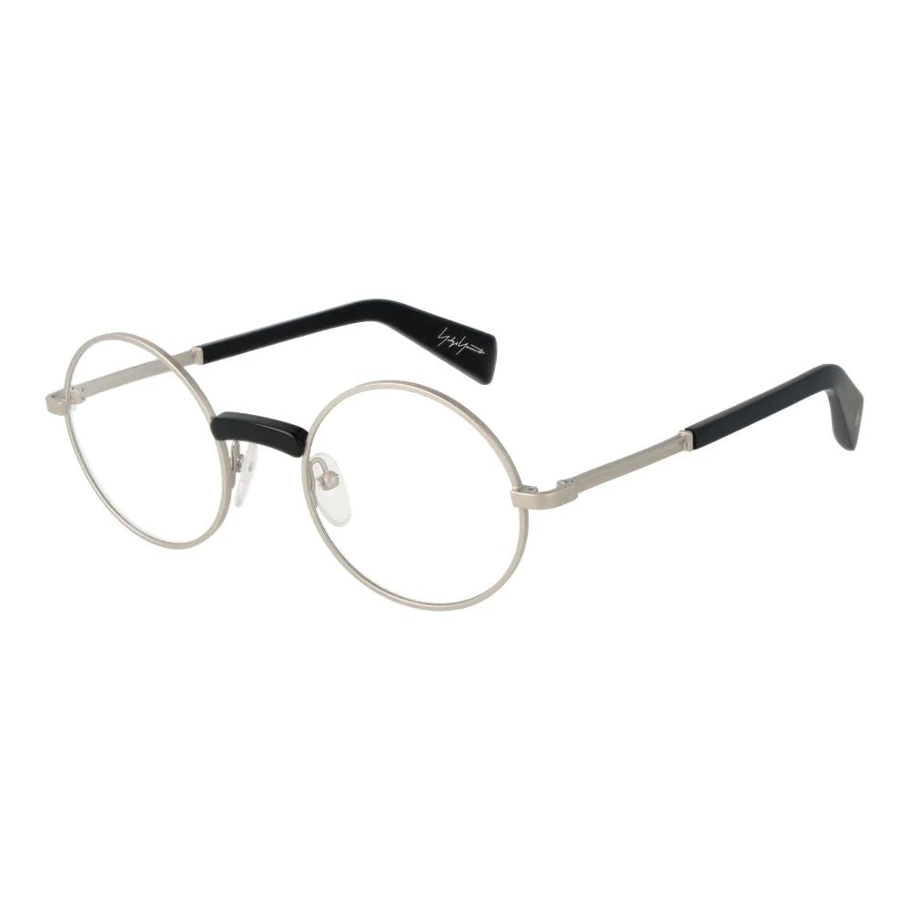 Yohji Yamamoto Silver Men Glasses Frame - Eyeglasses