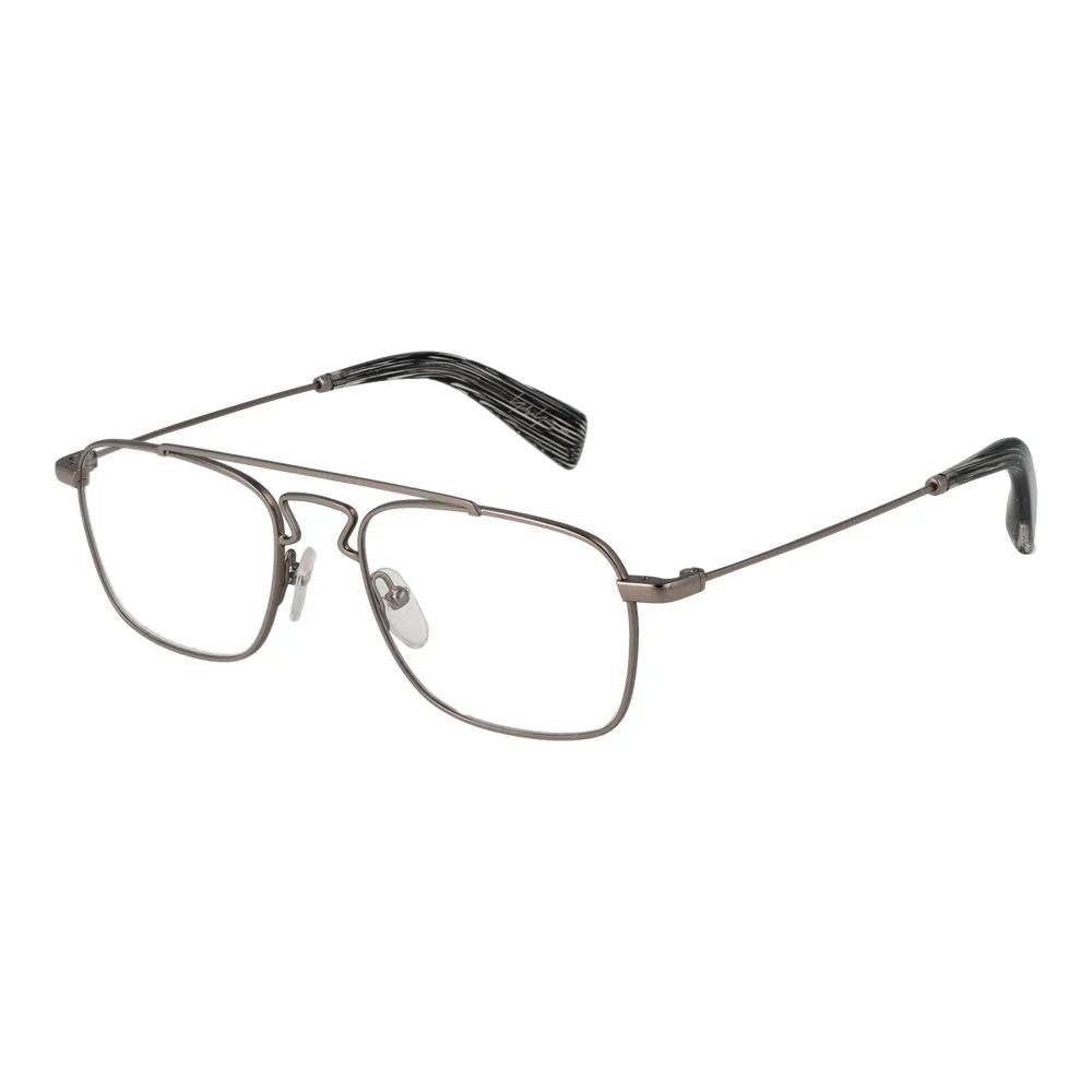 Yohji Yamamoto Silver Unisex Glasses Frame - Eyeglasses