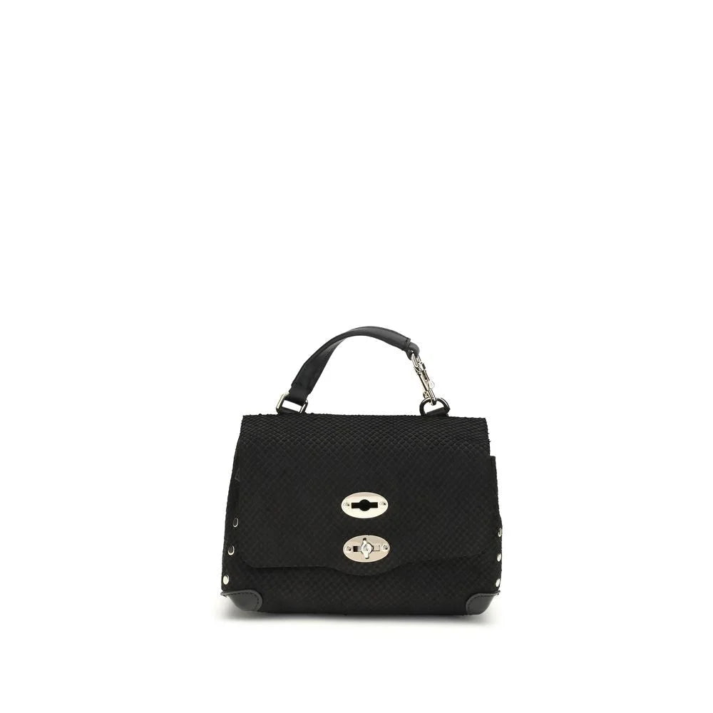 Zanellato Black Calf Leather Bos Taurus Handbag