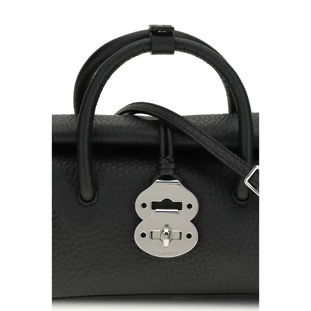 Bolsa de Couro Vaca Preta Zanellato Bos Taurus