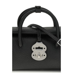 Bolsa de Couro Vaca Preta Zanellato Bos Taurus