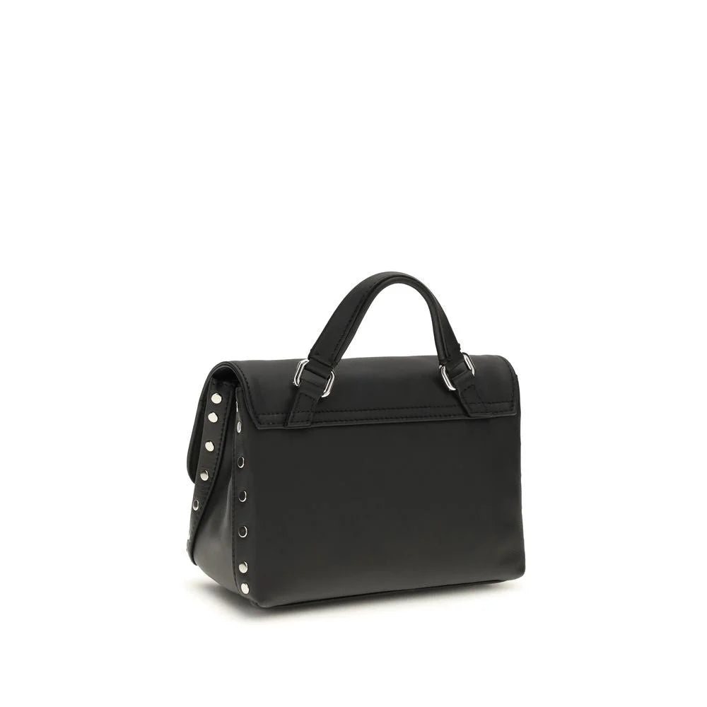 Zanellato Black Calf Leather Bos Taurus Handbag