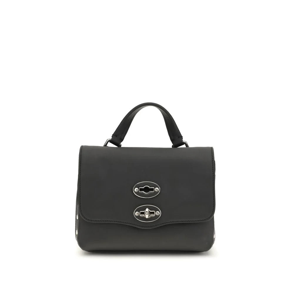 Zanellato Black Calf Leather Bos Taurus Handbag