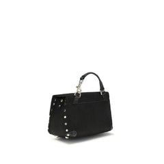 Zanellato Black Calf Leather Bos Taurus Handbag