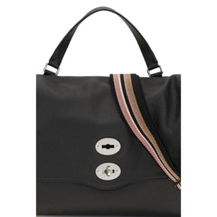 Zanellato Black Calf Leather Bos Taurus Shoulder Bag