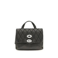 Zanellato Black Calf Leather Bos Taurus Shoulder Bag