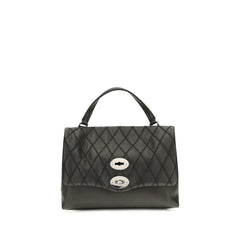 Zanellato Black Calf Leather Bos Taurus Shoulder Bag
