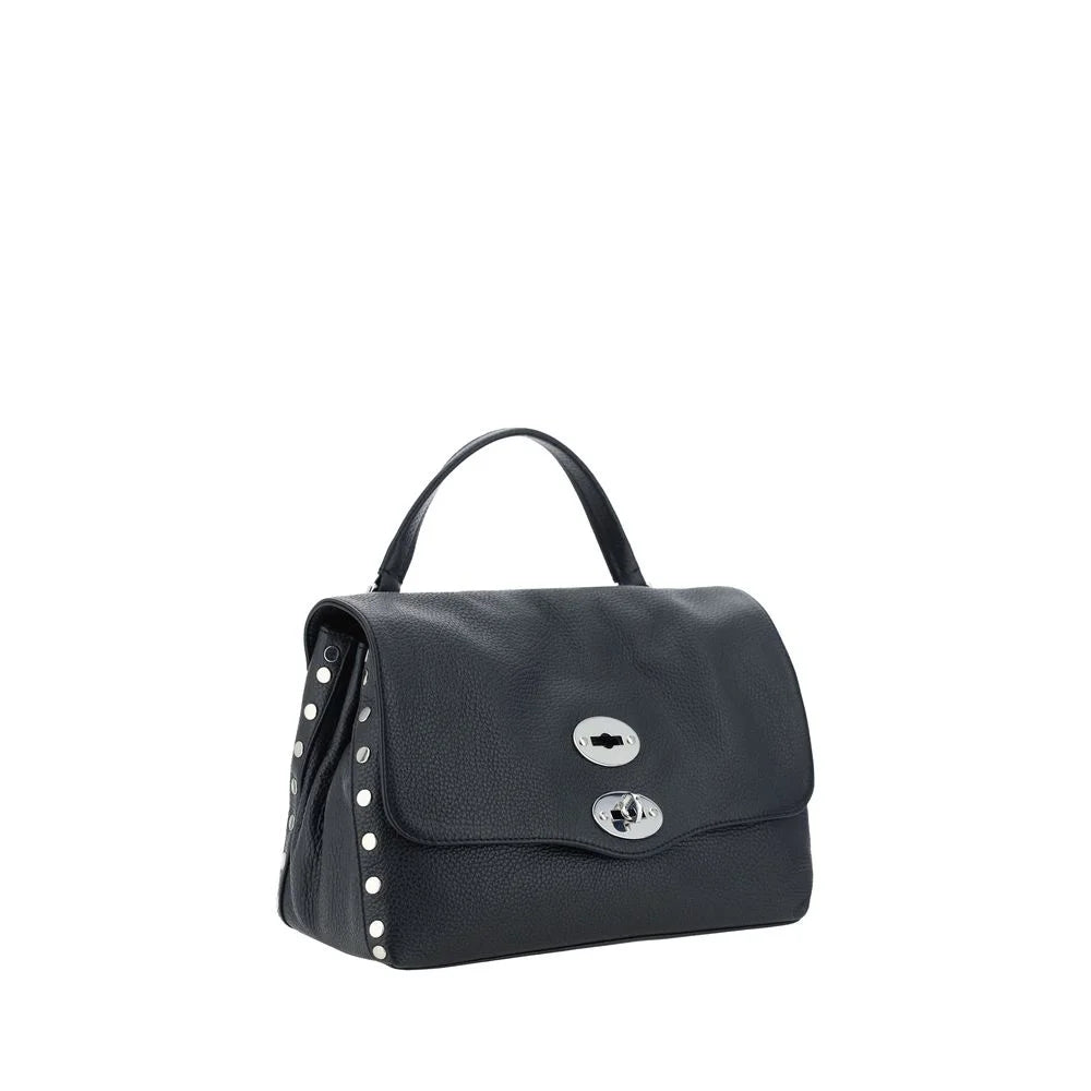 Zanellato Black Calf Leather Bos Taurus Shoulder Bag