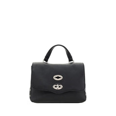 Zanellato Black Calf Leather Bos Taurus Shoulder Bag