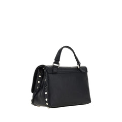 Zanellato Black Calf Leather Bos Taurus Shoulder Bag