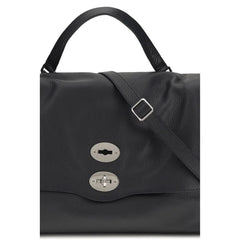 Zanellato Blue Calf Leather Bos Taurus Shoulder Bag