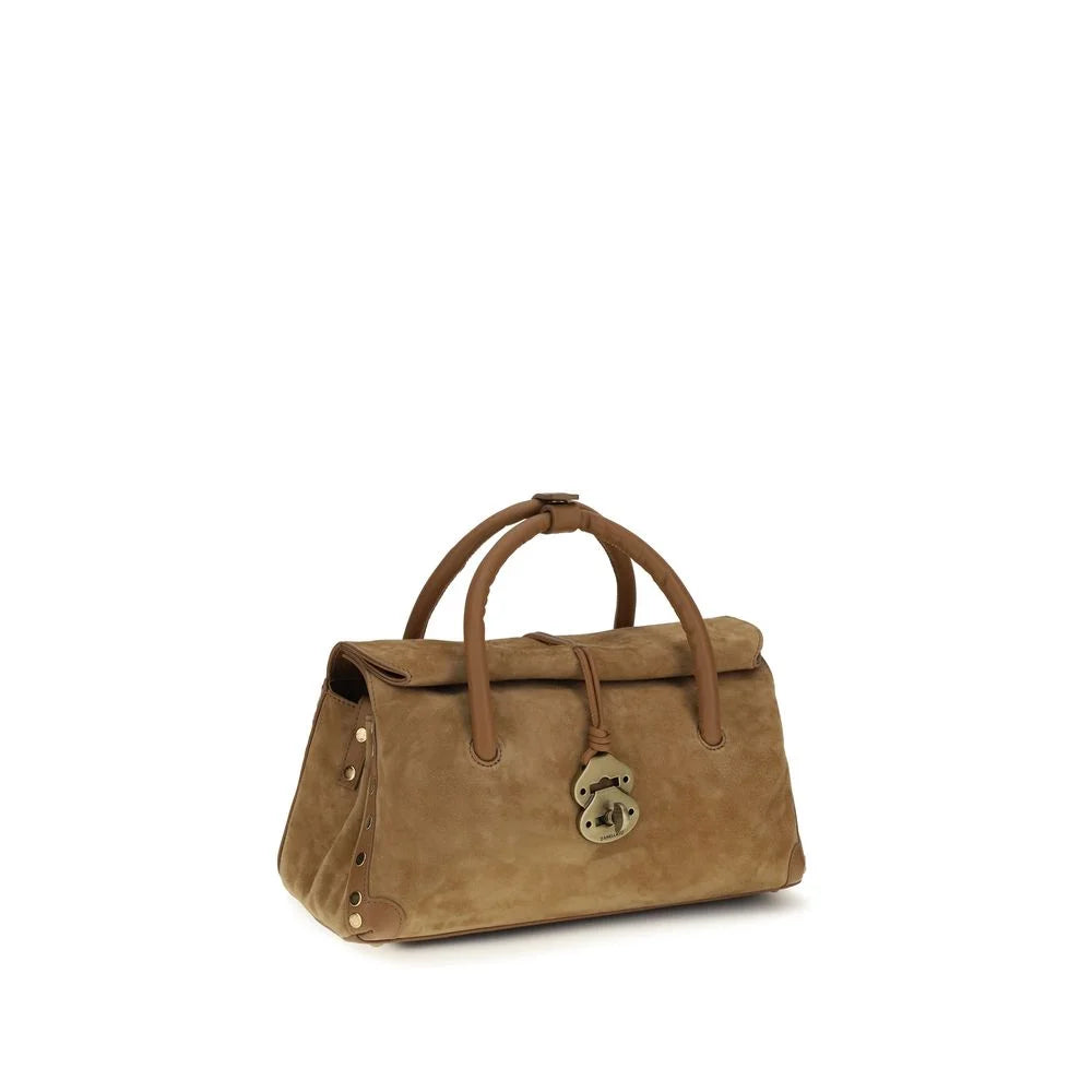Zanellato Brown Calf Leather Bos Taurus Shoulder Bag