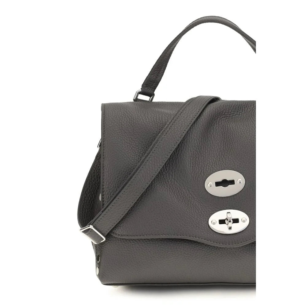 Zanellato Gray Calf Leather Bos Taurus Handbag