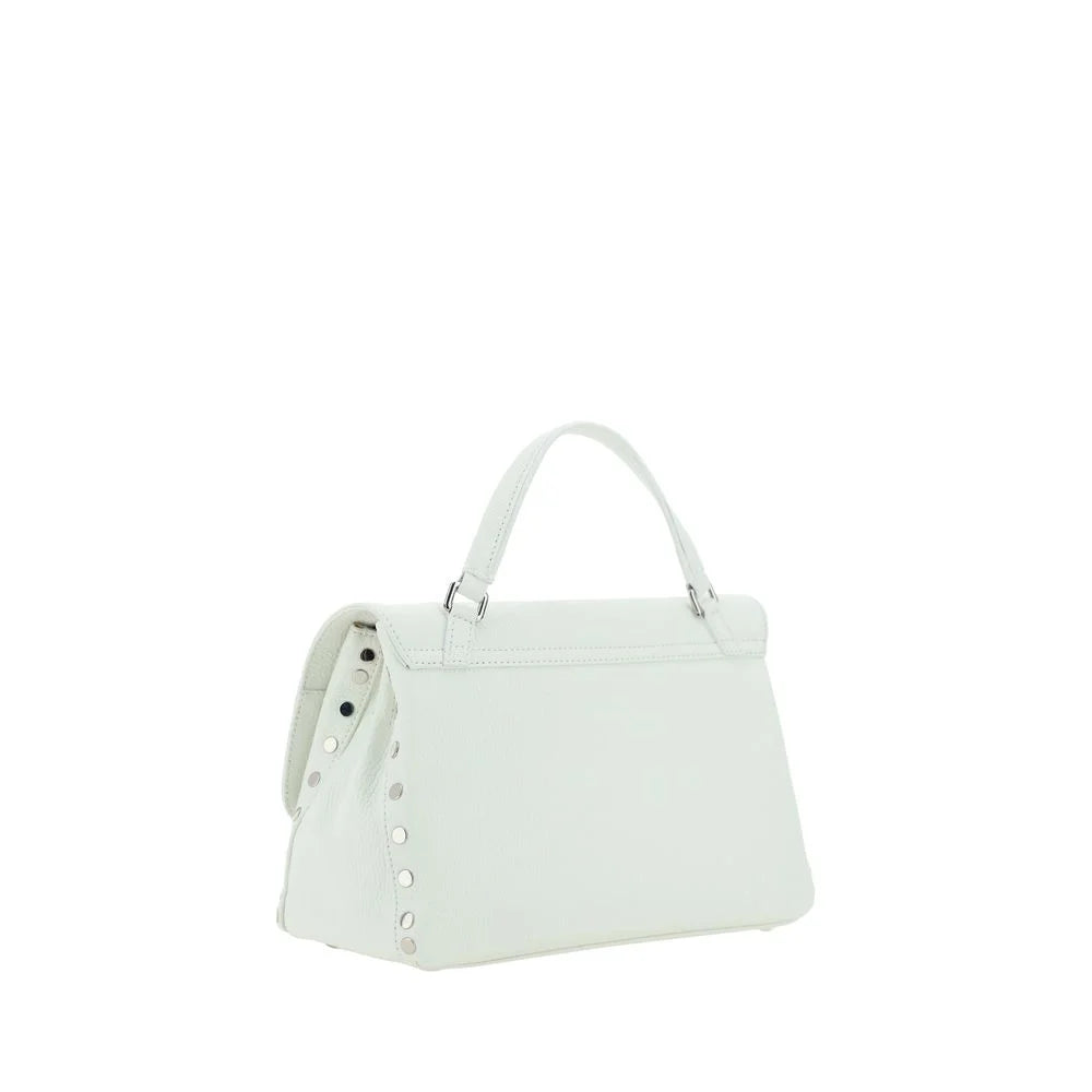 Zanellato White Calf Leather Bos Taurus Shoulder Bag