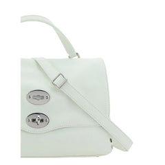 Zanellato White Calf Leather Bos Taurus Shoulder Bag