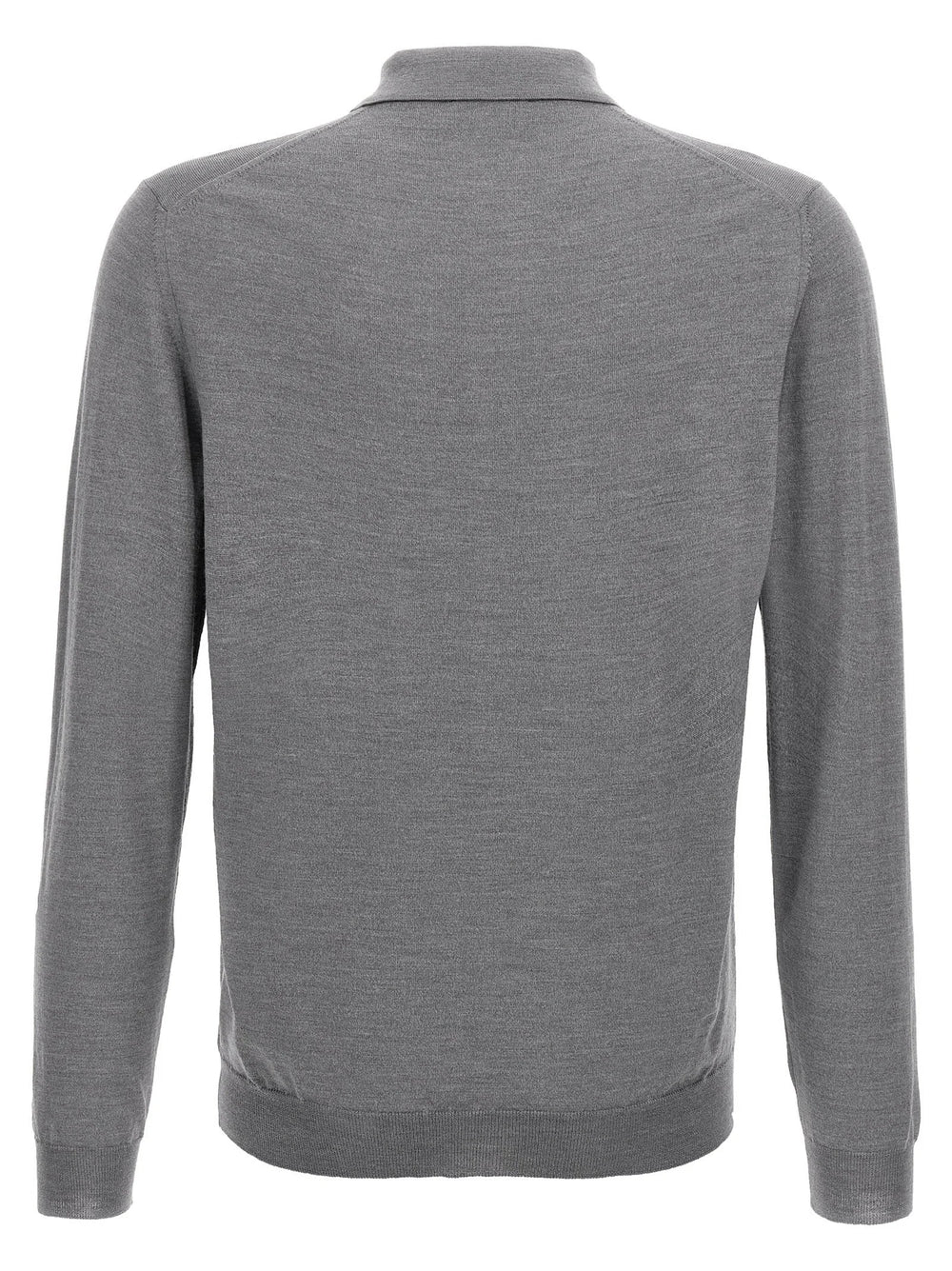 ZANONE Gray Cashmere Polo Shirt