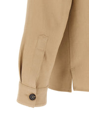 ZEGNA Beige Linen Blouse