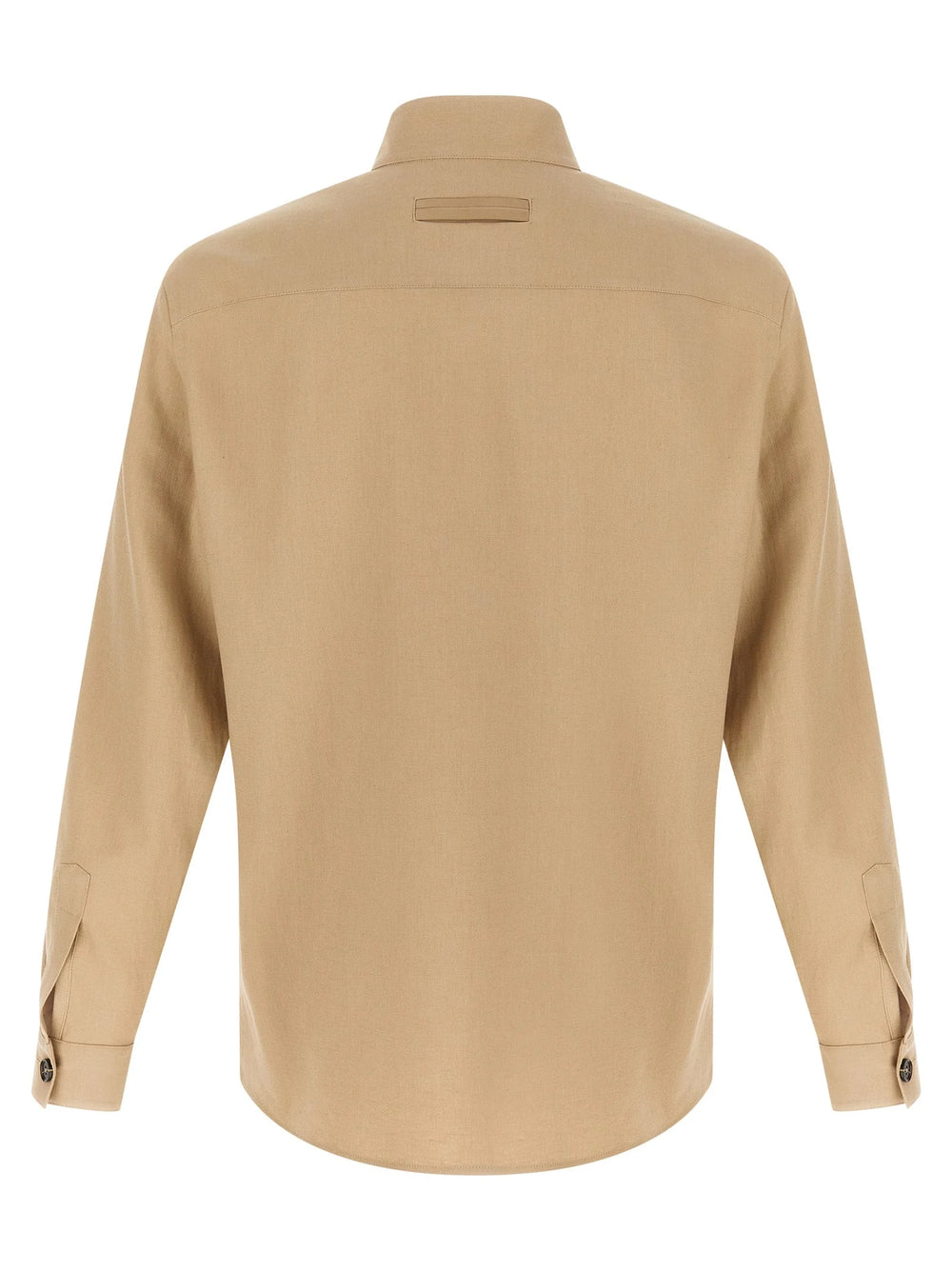 ZEGNA Beige Linen Blouse