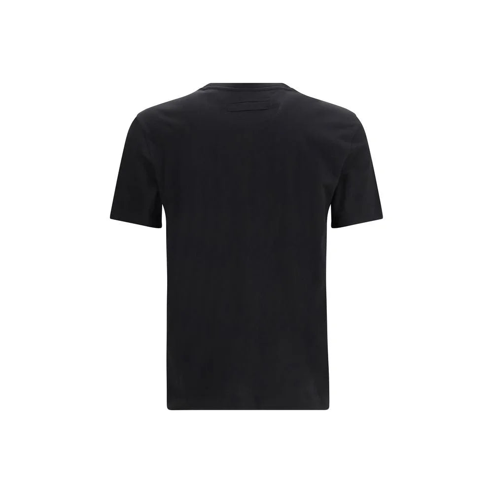 ZEGNA Black Cotton Polo Shirt