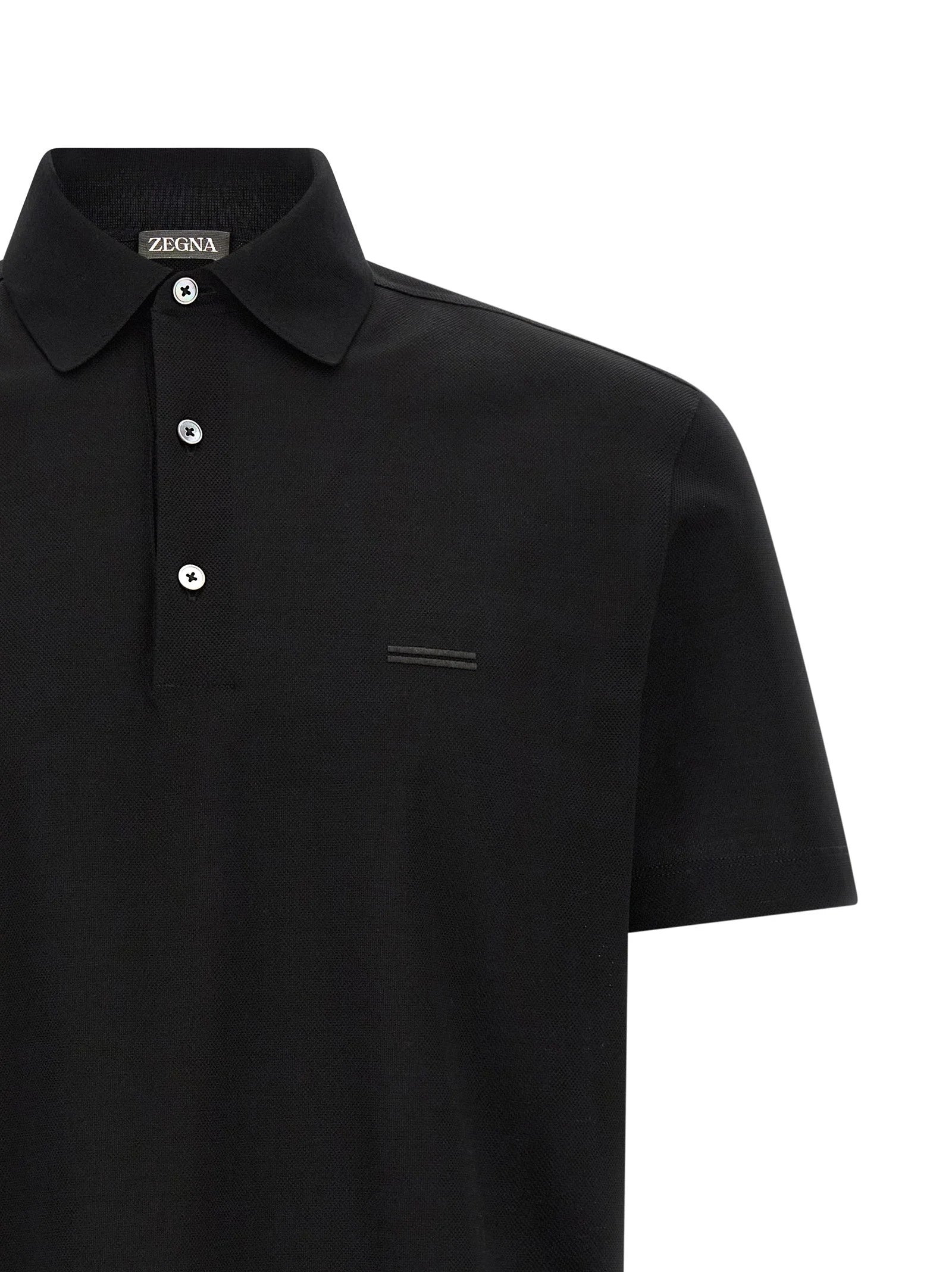 ZEGNA Black Cotton Polo Shirt - IT50 | L