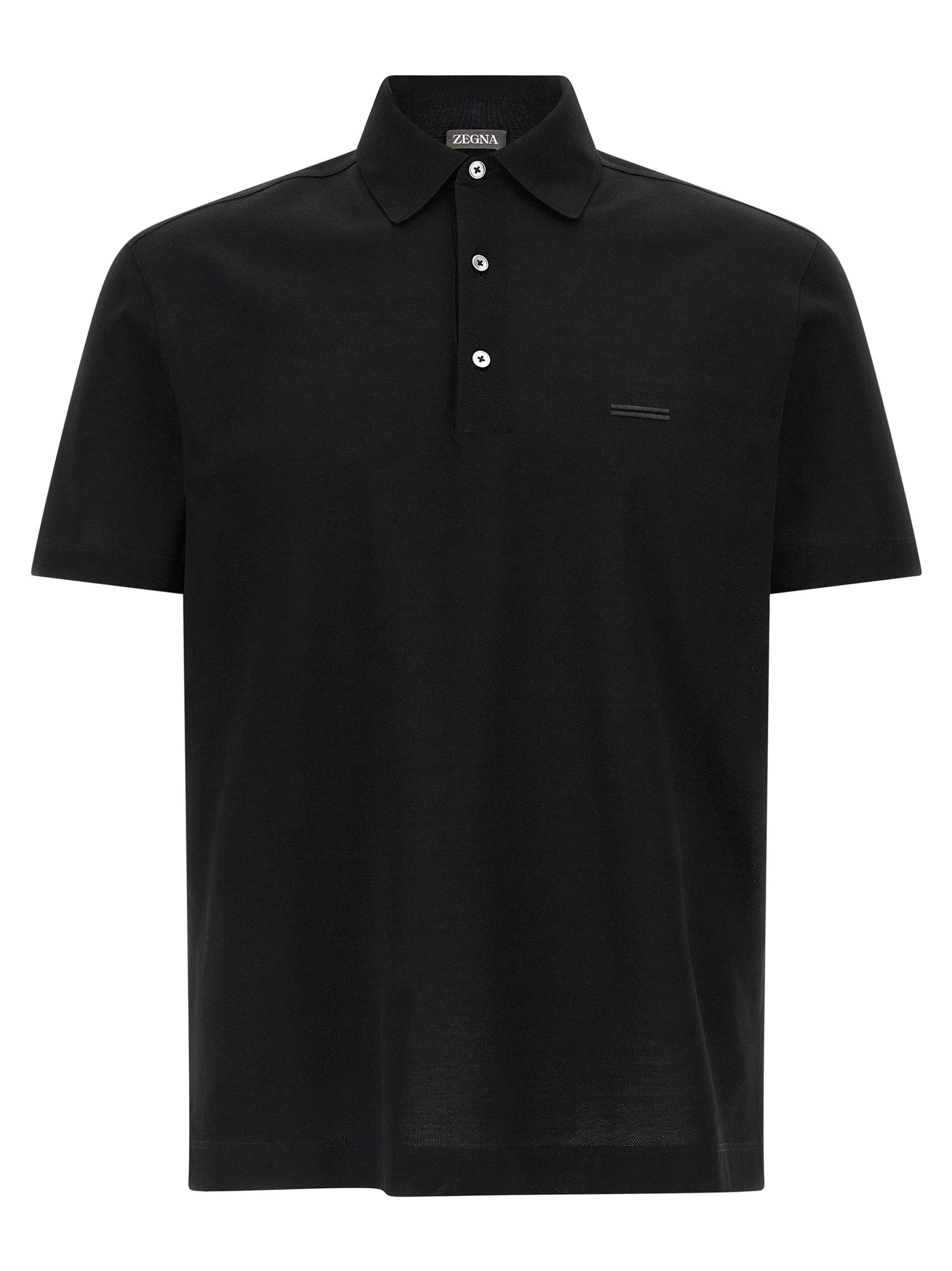 ZEGNA Black Cotton Polo Shirt - IT50 | L