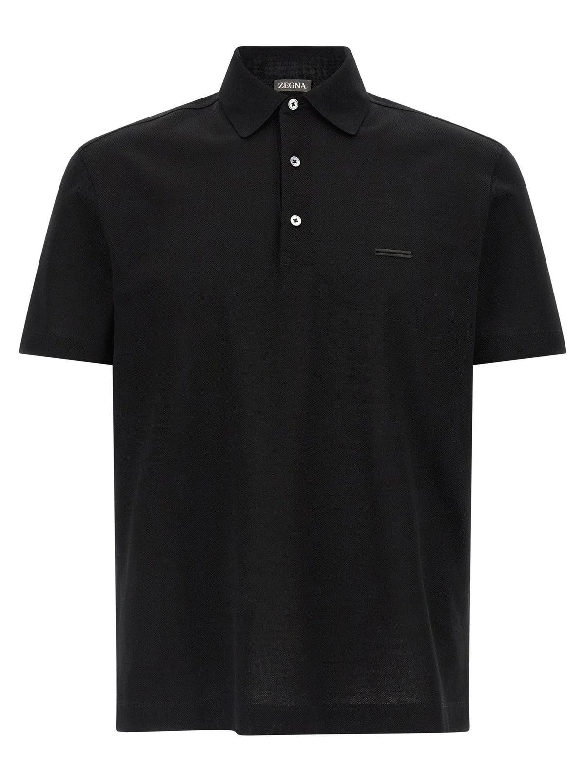 ZEGNA Black Cotton Polo Shirt - IT50 | L