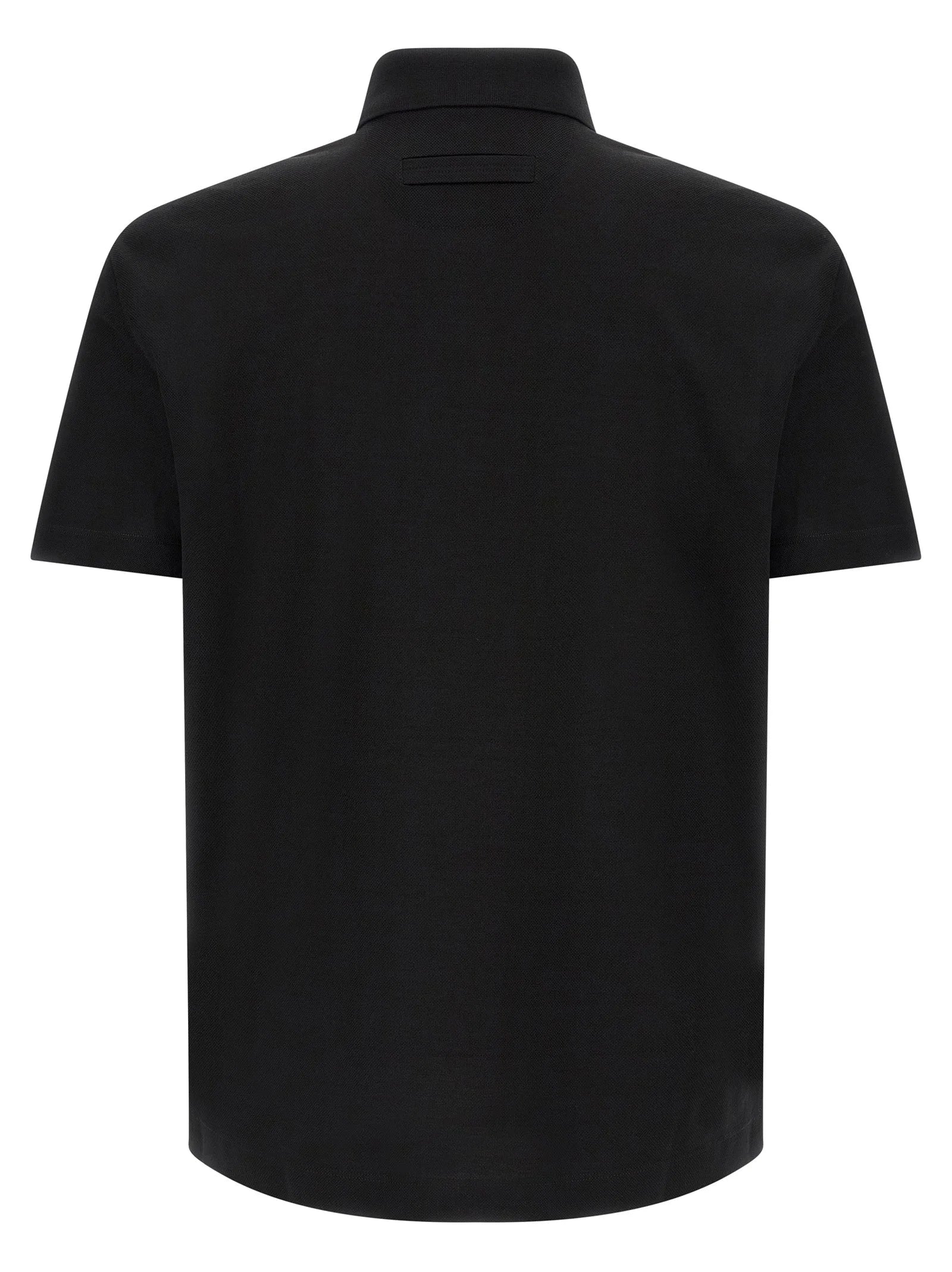 ZEGNA Black Cotton Polo Shirt - IT50 | L