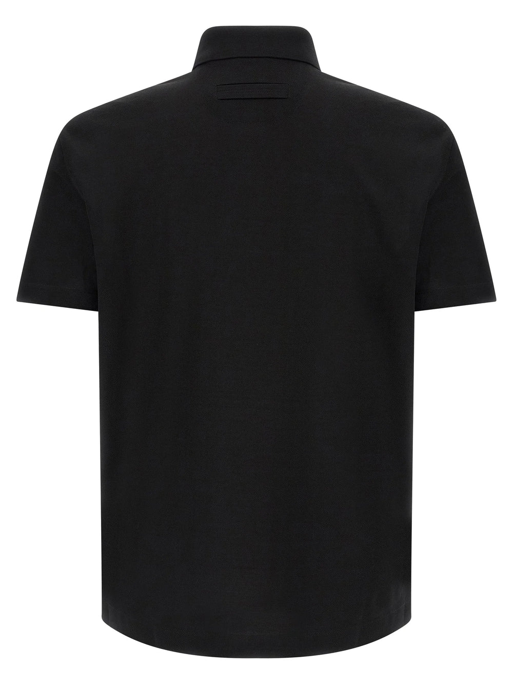 ZEGNA Black Cotton Polo Shirt - IT50 | L