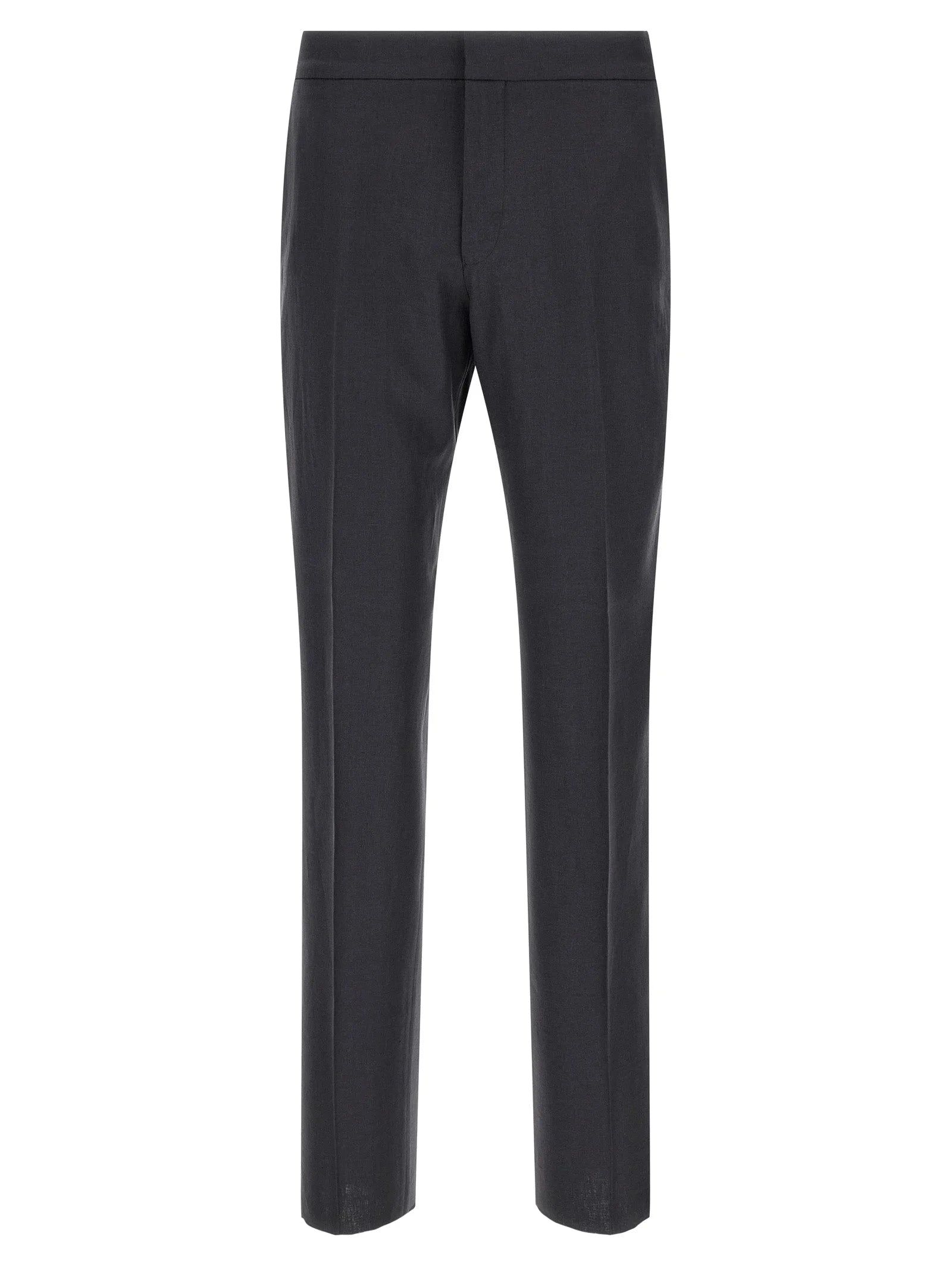 ZEGNA Blue Linen Dress Pants - XXL