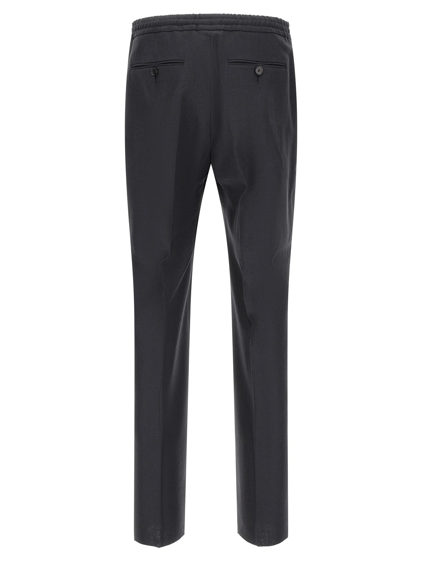 ZEGNA Blue Linen Dress Pants - XXL