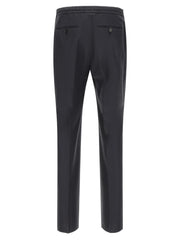 ZEGNA Blue Linen Dress Pants - XXL