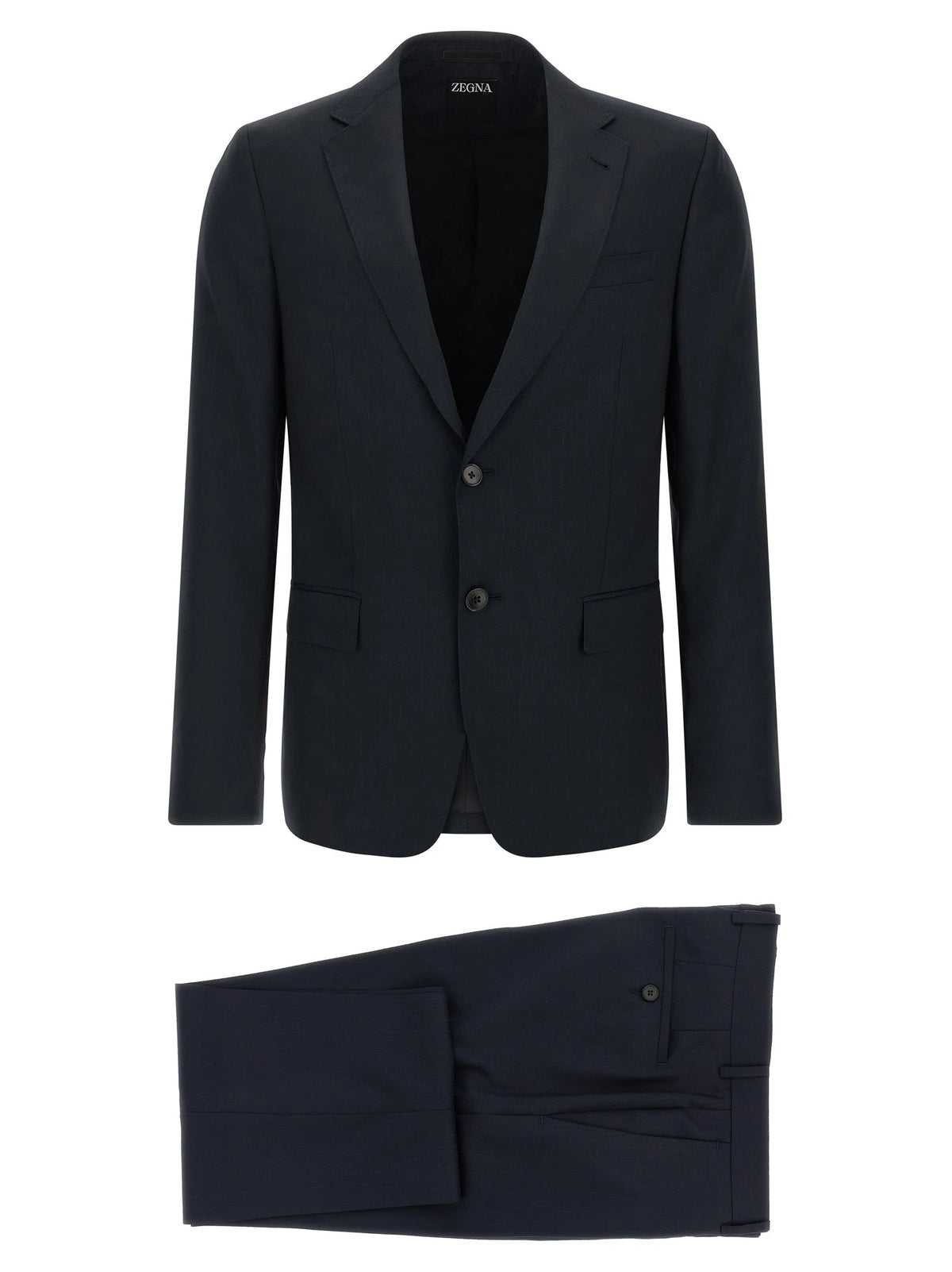ZEGNA Blue Wool Two-Piece Suit - IT56 | XL