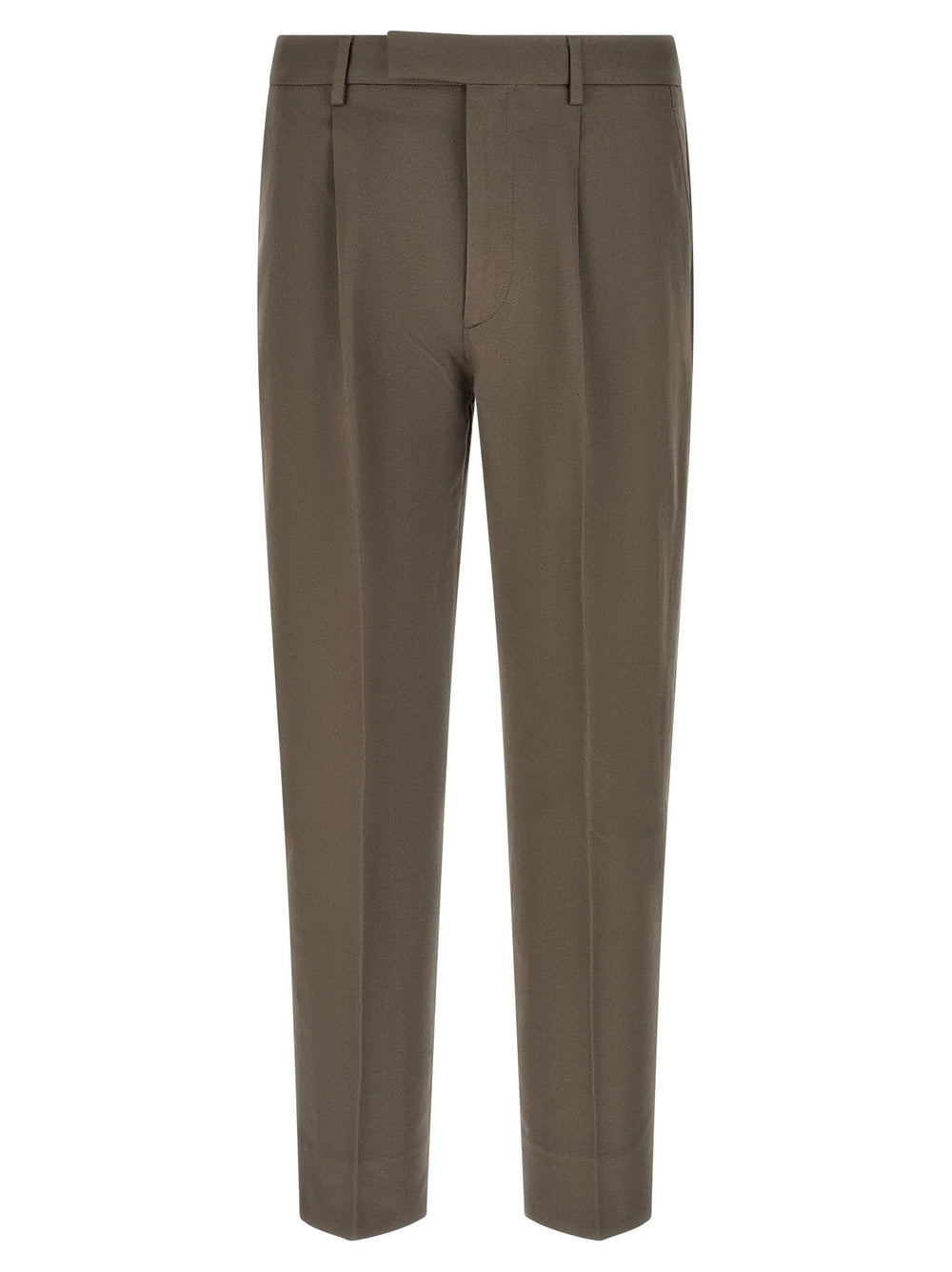 ZEGNA Brown Cotton Dress Pants - IT52 | XL